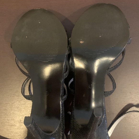 Black strappy heels size 10 - Picture 4 of 4